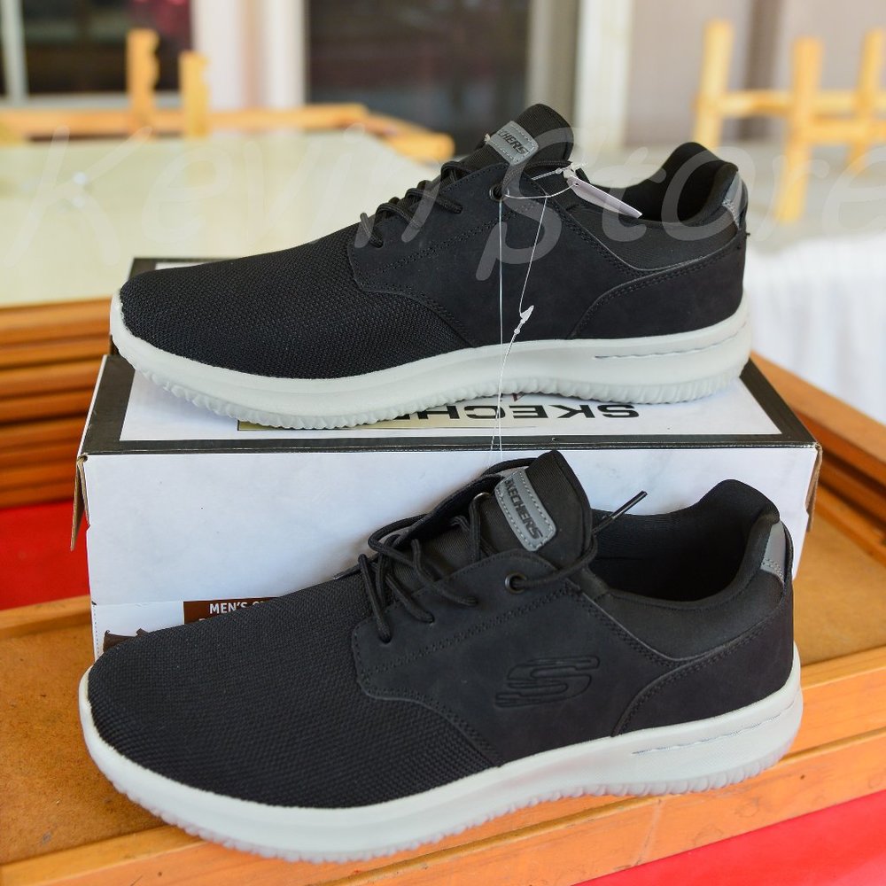 Black Skechers men shoes